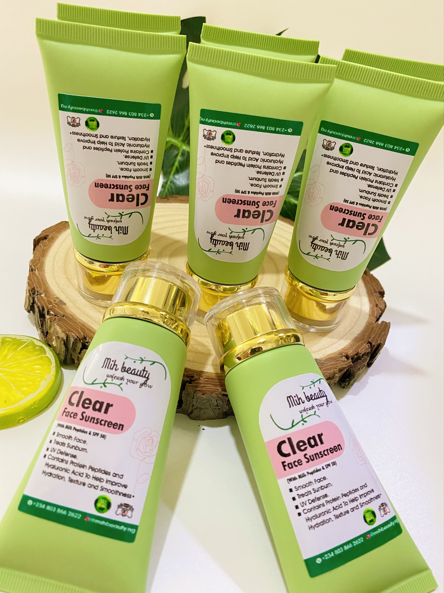 The Clear Face Sunscreen Treats & clears sunburn